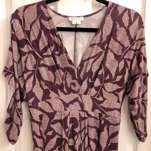 Ingrid & Isabel Plum Floral Maternity Maxi Dress